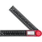 Rapporteur d'angle numerique � double �chelle, r�gle d'angle 200 mm, rapporteur pour l'ing�nierie, travail ...