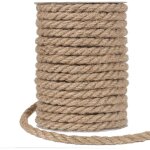 Jute ficelle 20 m de corde de jute �paisse 10 mm de ficelle de chanvre pour emballage, d�coration de ...