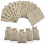 Jute sac � cordon sachets en jute sacs cadeau avec cordon, pochettes sachets en lin chanvre pochon tissu ...