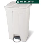 Jvd - container 90l blanc couvercle blanc - mat�riel professionnel