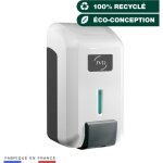 Jvd - distributeur savon cleanline gel blanc - compatible savon toute marque - mat�riel professionnel ...