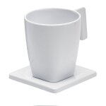 Jvd - plateau maestro 1 tasse 200ml / 1 soucoupe blanche - mat�riel professionnel