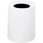 Jvd - poubelle nordic 8l en pp blanc mat, double paroi, insert amovible, �tanche, design �pur� pour h�tels. ...