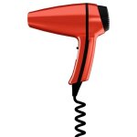 Jvd - s�che - cheveux clipper pistolet rouge avec poign�e lightouch - mat�riel professionnel