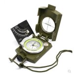 K4074 boussole militaire pour randonn�e, vis�e lentille, �tanche, durable, inclinom�tre pour camping, ...