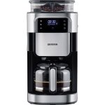 Ka 4813 cafeti�re noir, acier inoxydable (bross�) nombre de tasse=10 �cran, verseuse en verre, avec broyeur, ...