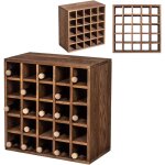 Kadax - casier  vin en bois 25 bouteilles d'alcool armoire tagre cadeau 52cm