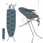 Kadax table � repasser 120x38 cm large plateau avec prise + serviette avec etag�re