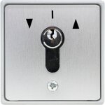 Interrupteur � cl� 322120 en aluminium ? montage en saillie ? pour motorisation de portail ? 3 cl�s fournies ...