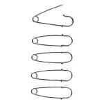5 �pingles de bouclement sans oeillet pour ovin 8 cm