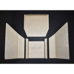 Kaminxpert - habillage de foyer b pour poles  chemine turin de mez - vermiculite - 4 pices