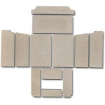 Kaminxpert - habillage de foyer c pour poles  chemine alosa lido ii de gkt - vermiculite - 12 pices ...