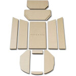 Kaminxpert - habillage de foyer f pour po�les � chemin�e polar 8 de oranier - vermiculite - 11 pi�ces ...