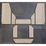 Kaminxpert - habillage de foyer pour po�les � chemin�e dali de hwam - vermiculite - 8 pi�ces