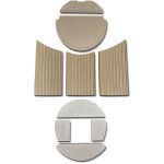 Kaminxpert - habillage de foyer pour poles  chemine faro w + 2. 0 de justus - vermiculite - 9 pices ...
