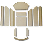 Kaminxpert - habillage de foyer pour po�les � chemin�e liva 20 de lotus - vermiculite - 12 pi�ces