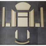 Kaminxpert - habillage de foyer pour po�les � chemin�e liva 2g de lotus - vermiculite - 12 pi�ces