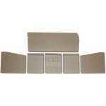 Kaminxpert - habillage de foyer pour po�les � chemin�e maja de panadero - vermiculite - 6 pi�ces