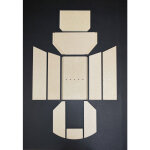 Kaminxpert - habillage de foyer a pour poles  chemine polar 6 de oranier - vermiculite - 10 pices ...