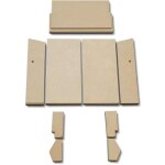 Kaminxpert - habillage de foyer a pour poles  chemine polarfeuer r1 de justus - vermiculite - 9 pices ...