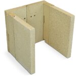 Kaminxpert - habillage de foyer a pour poles  chemine zrich de wamsler - chamotte - 6 pices