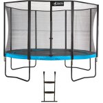 Kangui - trampoline de jardin 365 cm + filet de sécurité + échelle punchi bleu 360 Kangui - trampoline de jardin 365 cm + filet de sécurité + échelle punchi bleu 360