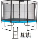 Kangui - trampoline de jardin rond 430 cm + filet de sécurité + échelle + kit ancrage punchi bleu 430 ... Kangui - trampoline de jardin rond 430 cm + filet de sécurité + échelle + kit ancrage punchi bleu 430 ...