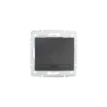 Bouton poussoir encastrable simple domo graphite Bouton poussoir encastrable simple domo graphite
