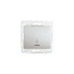 Bouton poussoir sonnette led - argent - encastrable - 71x71mm - ip20