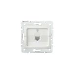 Prise téléphone rj11 - 1 gang - encastrée - abs blanc - 71x71mm Prise téléphone rj11 - 1 gang - encastrée - abs blanc - 71x71mm