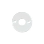 Rosace en porcelaine blanche 50 mm ? bec de cane ? design �pur� pour poign�es ? installation facile sur ...