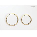 Kappa21 - plaque de d�clenchement, blanc / dor� 115. 240. kk. 1 - geberit