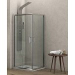 Karag - cabine de douche carre new flora 100 80x80 x180 cm profil chrom