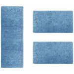 Karat - descente de lit barcelona bleu clair 1 tapis 67 x 250 cm + 2 tapis 67 x 140 cm
