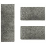 Karat - descente de lit barcelona gris 1 tapis 67 x 250 cm + 2 tapis 67 x 140 cm