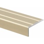 Karat - seuil de nez de marche aluminium pr� - perc� cr�me 24, 5 x 10 mm