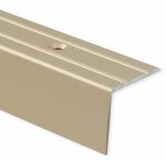 Karat - seuil de nez de marche aluminium pr� - perc� cr�me 24, 5 x 20 mm