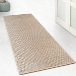 Karat - tapis de couloir kalkutta aspect sisal beige 66 x 200 cm
