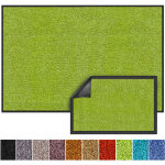 Tapis de porte paillasson d'entr�e rhine vert citron 40 x 60 cm
