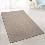 Karat - tapis de salon sur mesure london marron clair 50 x 100 cm