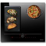 Plaque induction 4 feux avec double flexizone, commande par bouton magntique / commande tactile, table ...