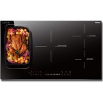 Plaque  induction 5 feux avec flexizone, plaque lectrique 90 cm encastrable, table induction 5 foyers ...