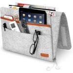 Kartokner sac de chevet, poche de rangement organisateur pour lit sac  accrocher en tissu pour tlcommande, ...