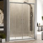 Kassandra - paroi de douche 2 verres fixes + 2 portes coulissantes bella 170 cm sans paroi lat�rale