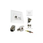 Kathrein - esn 300 prise rseau encastr insert avec plaque centrale et chssis cat 6a blanc pur (ral ...