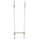 Kbt - trap�ze en bois dur avec anneaux m�tal cordes en chanvre synth�tique