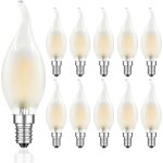 Kcvv - e14 4w led ampoule bougie � intensit� variable, e14 vintage 2700k blanc chaud ampoule en forme ...