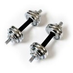 Keboo - paire 2 halt�res valise de 15 kg serie 700 8 disques 1, 25 kg et 4 disques 0, 5 kg