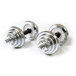 Keboo - paire 2 halt�res valise de 20 kg serie 700 4 disques de 2, 5 kg, 4 disques de 1, 25 kg et 4 disques ...