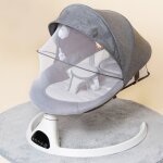 Keepbuying - balancelle bb, transat lectrique 5 vitesses, avec tlcommande, affichage led, musique ...